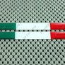 Italy Flag Raised Clear Domed Lens Decal Set 5"x 0.5"
