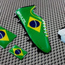 Brazil World Cup Soccer Shoe Raised Clear Domed Lens Decal (4 Piece Set)