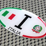 Italy Italia Flag Raised Clear Domed Lens Decal Oval 3"x 1.75"