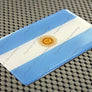 Argentina Flag Raised Clear Domed Lens Decal