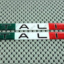 Italy Italia Flag Raised Clear Domed Decal Set 5"x 0.5"