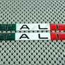 Italy Italia Flag Raised Clear Domed Decal Set 5"x 0.5"