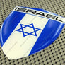 Israel Flag Raised Clear Domed Lens Decal דגל ישראל