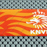 Netherlands Holland Knvb Football Soccer Flag Raised Clear Domed Lens Decal