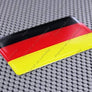 Germany Flag Raised Clear Domed Lens Decal 4"x 2.5"