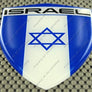 Israel Flag Raised Clear Domed Lens Decal דגל ישראל