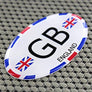 England Great Britain Raised Clear Domed Lens Decal Oval 3" x 1.75"