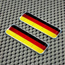 Germany Flag Raised Clear Domed Lens Decal Set 2.3"x 0.73"