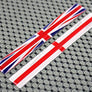 England Union Jack Flag Raised Clear Domed Lens Decal Set 4"x 0.5"