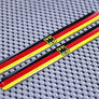 Germany Flag Raised Clear Domed Lens Decal Set 5"x 0.5"