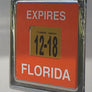 Yearly State Registration Sticker Frame Domed Decal Set 3.5"x 3.5"