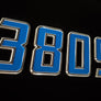 Color Inserted Speed Style 2020 Chrome Emblem Boat & Jet Ski Registration Lettering