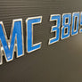 Color Inserted Speed Style 2020 Chrome Emblem Boat & Jet Ski Registration Lettering