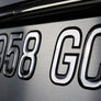 Super Wake Domed Numbers Chrome Center Black Outline Custom