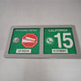 3" x 3" Yearly Vessel Validation Decals Twin Frame Flat Chrome