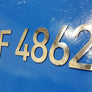 Boat & Jet ski Registration Numbers Flat Flexible Chrome Laser Edge Cut Lettering 16 PCS
