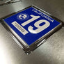 Yearly State Registration Sticker Frame Domed Decal Set 3.5"x 3.5"