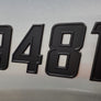 Speed Style 2020 Flat Black Emblem Boat & Jet Ski Registration Lettering 16 PCS Kit
