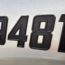 Speed Style 2020 Flat Black Emblem Boat & Jet Ski Registration Lettering 16 PCS Kit