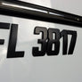 Matt Black Boat Registration Emblem