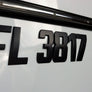 Matt Black Boat Registration Emblem