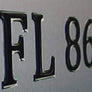 Pontoon Style Domed Boat Registration Numbers Black & Chrome Raised NUMBERS 16 PCS KIT