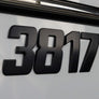 Matt Black Boat Registration Numbers Pro Speed Style Custom