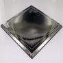 Yearly State Registration Sticker Frame Black Chrome Emblem Set 3.25"x 2.25"