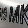 Super Wake Domed Numbers Chrome Center Black Outline Custom