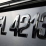 Super Wake Style Chrome Emblem Boat & Jet Ski Registration Lettering Kit 16 PCS