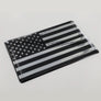USA Flag Monochrome Raised Clear Domed Lens Decal 3"x 2"