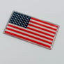 USA Flag Raised Clear Domed Lens Decal 3"x 1.65"