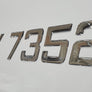 boat hull number decals domed