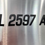 boat number decals black