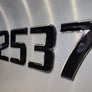 boat registration lettering decals raised