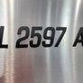 boat registration number decals black