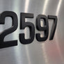boat rego stickers black