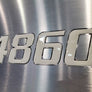 decals for boat registration number domed