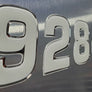 domed boat number stickers