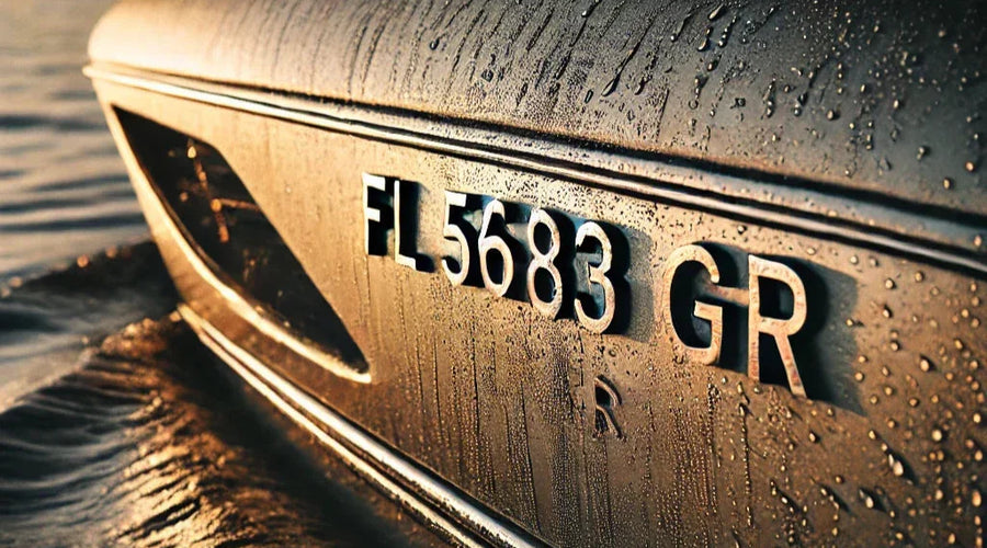 Red Boat Lettering Custom Custom Boat Lettering – 3D Lettering | Domed Numbers | Domed Lettering
