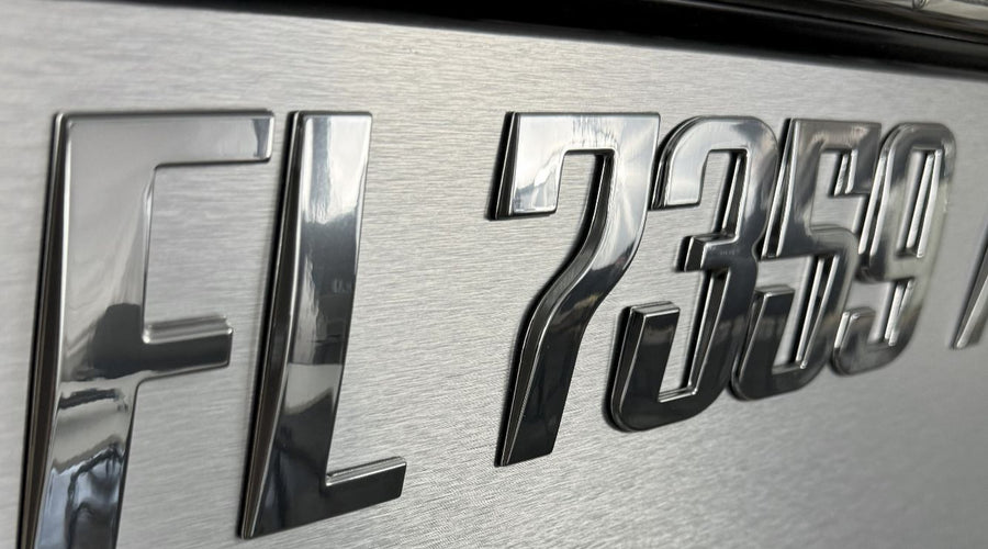 Boat Registration Number Placement Rules