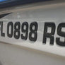 Boat Registration Numbers 3 Inch – Raised 3D Domed Marine Decals, Pre-Aligned, Weatherproof 16 PCS KIT