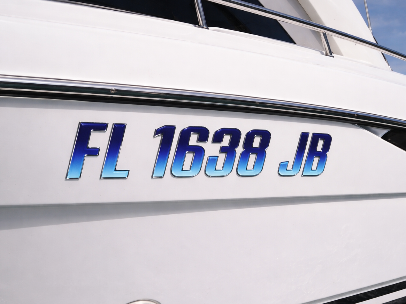 Domed Boat Registration Lettering – Raised & Marine-Grade – 3D ...