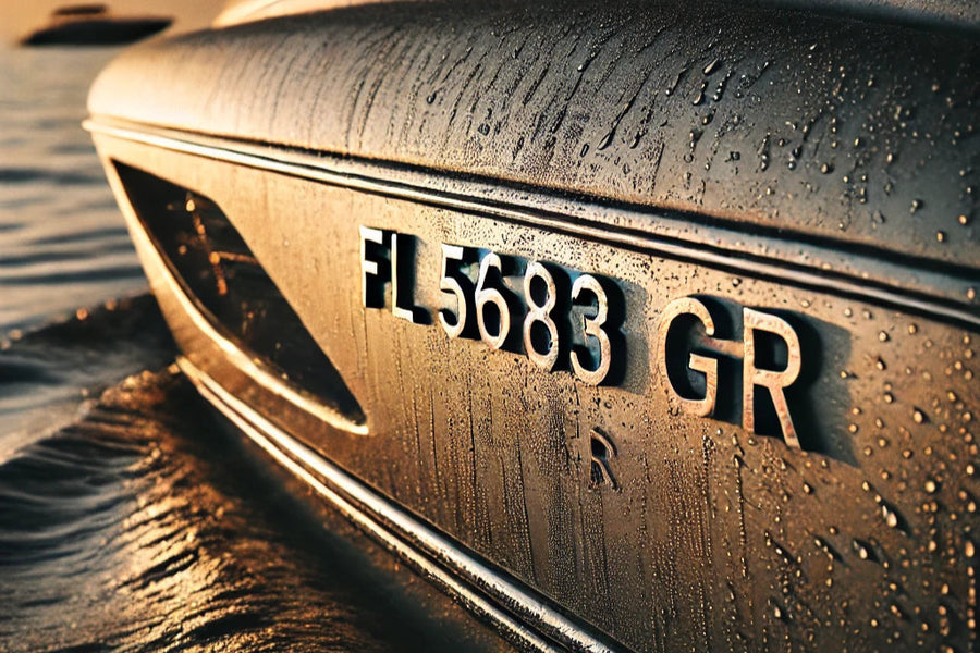 Boat Emblem Great For Custom Boat Registration Numbers