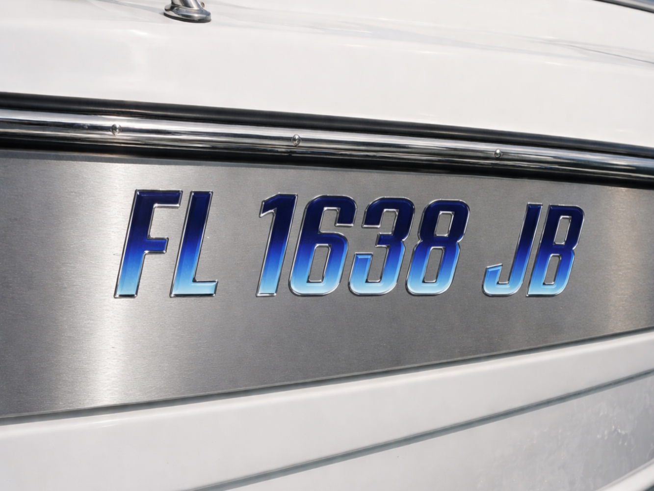 Domed Boat Registration Lettering – Raised & Marine-Grade – 3D ...