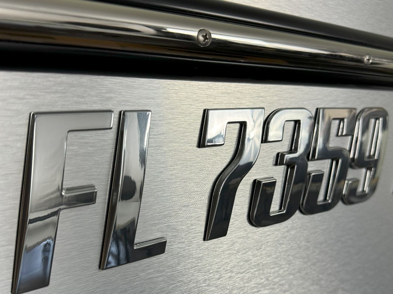 Custom boat & jetski registration numbers – 3D Lettering | Domed ...