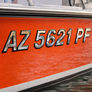 Wake Series Chrome Center Black Outline | Boat Identification Numbers – 3D Raised Waterproof Letters