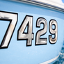 Wake Series Chrome Center Black Outline | Boat Identification Numbers – 3D Raised Waterproof Letters
