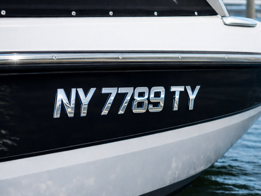 Not sure where to place your numbers? Read our boat registration ...
