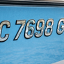 Wake Series Chrome Center Black Outline | Boat Identification Numbers – 3D Raised Waterproof Letters